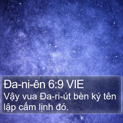 Ða-ni-ên 6:9 VIE Bible Verse Image