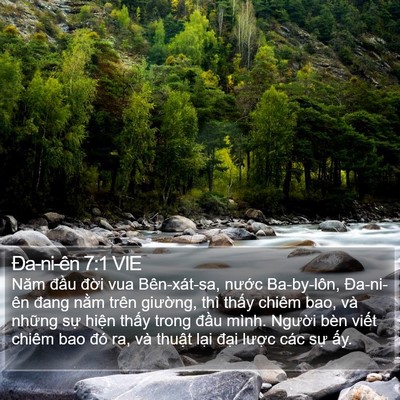 Ða-ni-ên 7:1 VIE Bible Verse Image