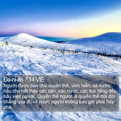 Ða-ni-ên 7:14 VIE Bible Verse Image