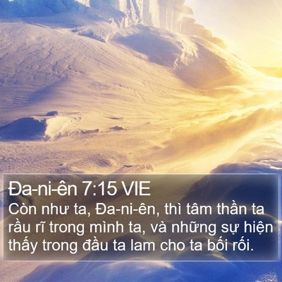 Ða-ni-ên 7:15 VIE Bible Verse Image