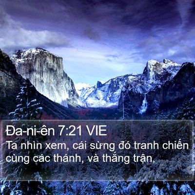 Ða-ni-ên 7:21 VIE Bible Verse Image