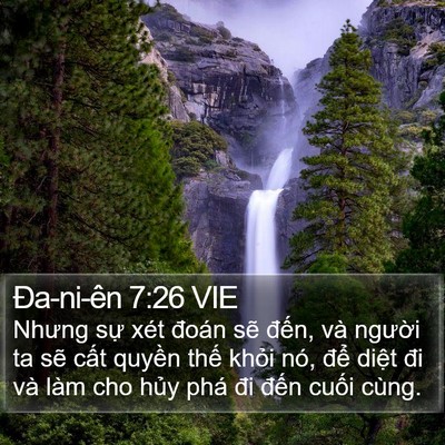 Ða-ni-ên 7:26 VIE Bible Verse Image