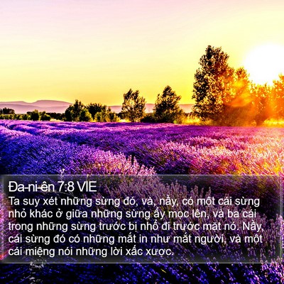 Ða-ni-ên 7:8 VIE Bible Verse Image