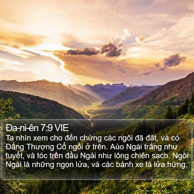 Ða-ni-ên 7:9 VIE Bible Verse Image
