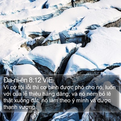 Ða-ni-ên 8:12 VIE Bible Verse Image