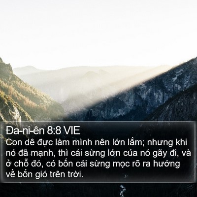 Ða-ni-ên 8:8 VIE Bible Verse Image
