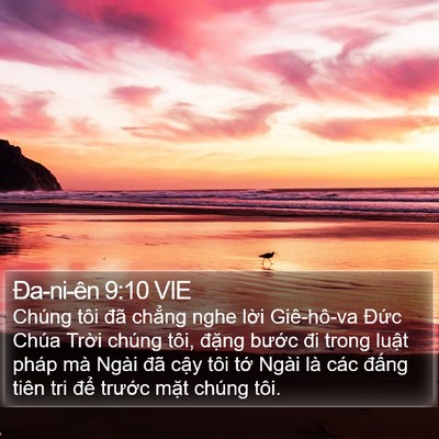 Ða-ni-ên 9:10 VIE Bible Verse Image