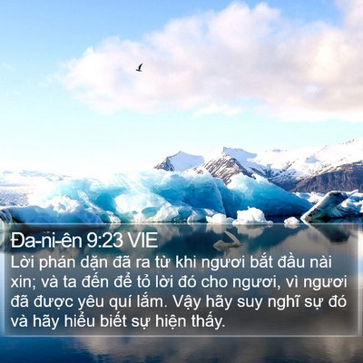 Ða-ni-ên 9:23 VIE Bible Verse Image