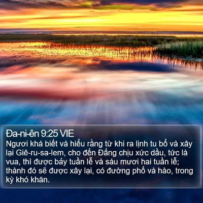 Ða-ni-ên 9:25 VIE Bible Verse Image