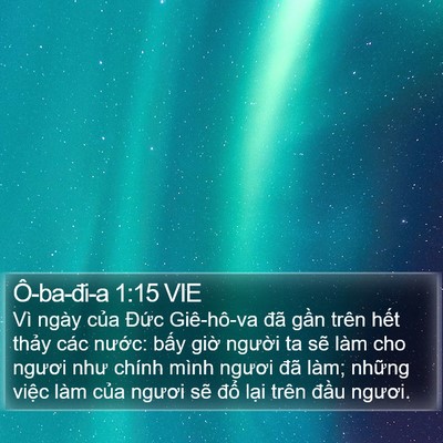 Ô-ba-đi-a 1:15 VIE Bible Verse Image