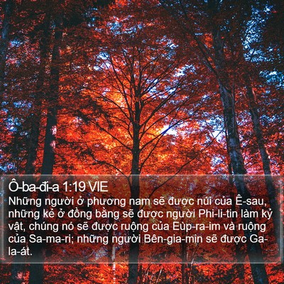 Ô-ba-đi-a 1:19 VIE Bible Verse Image