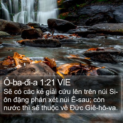 Ô-ba-đi-a 1:21 VIE Bible Verse Image