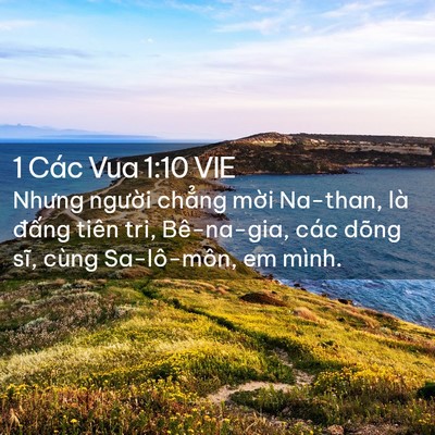 Picture 02 - 1 Các Vua 1:10 VIE - Nhưng người chẳng mời Na-than, là - Bible Verse Picture