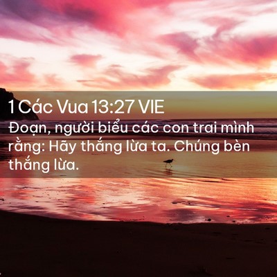 Picture 02 - 1 Các Vua 13:27 VIE - Đoạn, người biểu các con trai mình - Bible Verse Picture