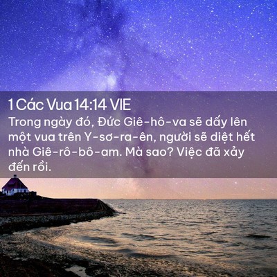 Picture 02 - 1 Các Vua 14:14 VIE - Trong ngày đó, Đức Giê-hô-va sẽ dấy - Bible Verse Picture
