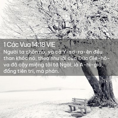 Picture 02 - 1 Các Vua 14:18 VIE - Người ta chôn nó, và cả Y-sơ-ra-ên - Bible Verse Picture