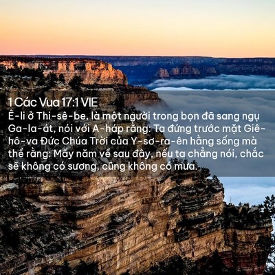 Picture 02 - 1 Các Vua 17:1 VIE - Ê-li ở Thi-sê-be, là một người trong - Bible Verse Picture
