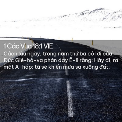 Picture 02 - 1 Các Vua 18:1 VIE - Cách lâu ngày, trong năm thứ ba có lời - Bible Verse Picture