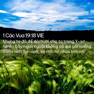 Picture 02 - 1 Các Vua 19:18 VIE - Nhưng ta đã để dành lại cho ta trong - Bible Verse Picture