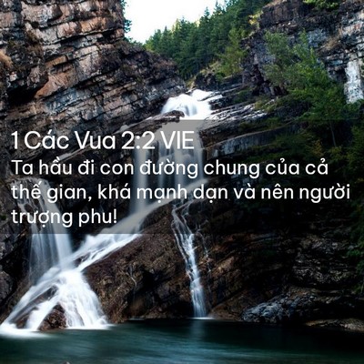 Picture 02 - 1 Các Vua 2:2 VIE - Ta hầu đi con đường chung của cả thế - Bible Verse Picture