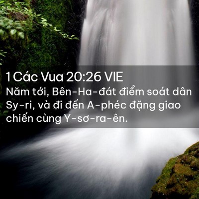 Picture 02 - 1 Các Vua 20:26 VIE - Năm tới, Bên-Ha-đát điểm soát dân - Bible Verse Picture