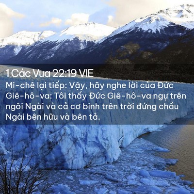 Picture 02 - 1 Các Vua 22:19 VIE - Mi-chê lại tiếp: Vậy, hãy nghe lời - Bible Verse Picture