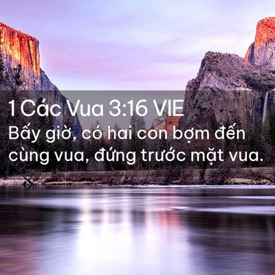 Picture 02 - 1 Các Vua 3:16 VIE - Bấy giờ, có hai con bợm đến cùng vua, - Bible Verse Picture