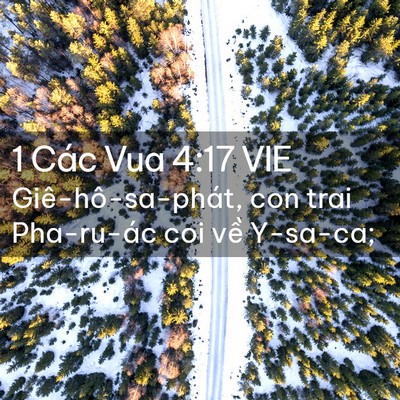 Picture 02 - 1 Các Vua 4:17 VIE - Giê-hô-sa-phát, con trai Pha-ru-ác coi về - Bible Verse Picture