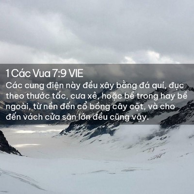 Picture 02 - 1 Các Vua 7:9 VIE - Các cung điện này đều xây bằng đá - Bible Verse Picture