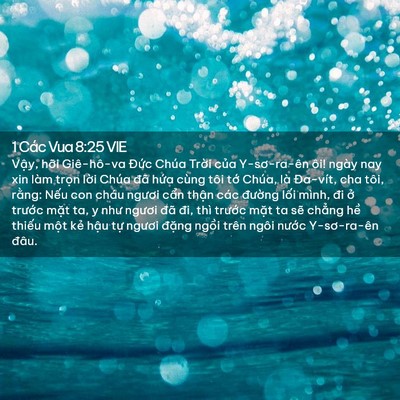 Picture 02 - 1 Các Vua 8:25 VIE - Vậy, hỡi Giê-hô-va Đức Chúa Trời - Bible Verse Picture