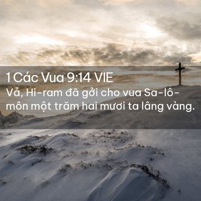 Picture 02 - 1 Các Vua 9:14 VIE - Vả, Hi-ram đã gởi cho vua Sa-lô-môn một - Bible Verse Picture