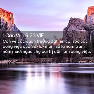 Picture 02 - 1 Các Vua 9:23 VIE - Còn về các quan trưởng đặt lên coi - Bible Verse Picture