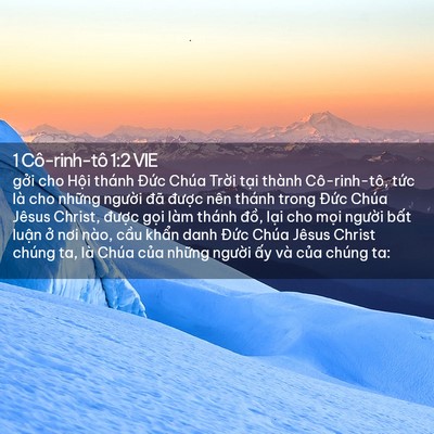 Picture 02 - 1 Cô-rinh-tô 1:2 VIE - gởi cho Hội thánh Đức Chúa Trời tại - Bible Verse Picture