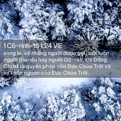 Picture 02 - 1 Cô-rinh-tô 1:24 VIE - song le, về những người được gọi, - Bible Verse Picture