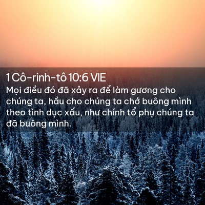 Picture 02 - 1 Cô-rinh-tô 10:6 VIE - Mọi điều đó đã xảy ra để làm - Bible Verse Picture