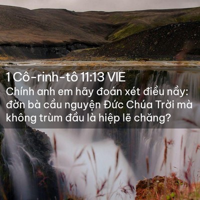 Picture 02 - 1 Cô-rinh-tô 11:13 VIE - Chính anh em hãy đoán xét điều nầy: - Bible Verse Picture