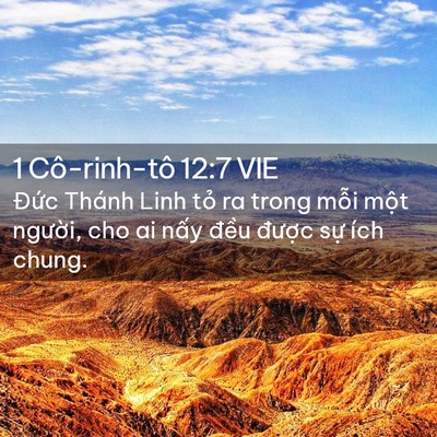 Picture 02 - 1 Cô-rinh-tô 12:7 VIE - Đức Thánh Linh tỏ ra trong mỗi một - Bible Verse Picture