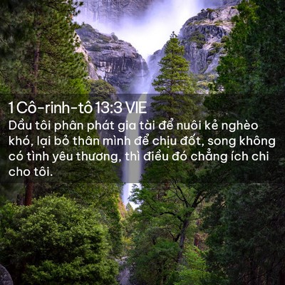 Picture 02 - 1 Cô-rinh-tô 13:3 VIE - Dầu tôi phân phát gia tài để nuôi kẻ - Bible Verse Picture