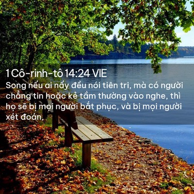 Picture 02 - 1 Cô-rinh-tô 14:24 VIE - Song nếu ai nấy đều nói tiên tri, mà - Bible Verse Picture