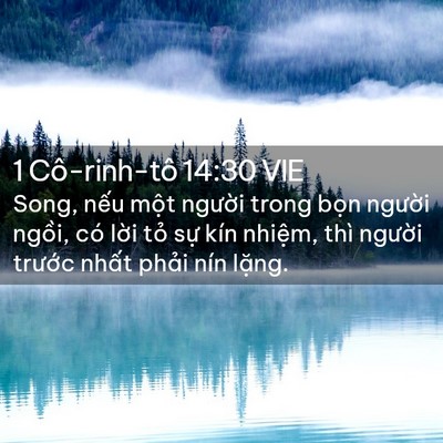 Picture 02 - 1 Cô-rinh-tô 14:30 VIE - Song, nếu một người trong bọn người - Bible Verse Picture