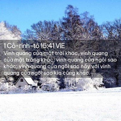 Picture 02 - 1 Cô-rinh-tô 15:41 VIE - Vinh quang của mặt trời khác, vinh quang - Bible Verse Picture