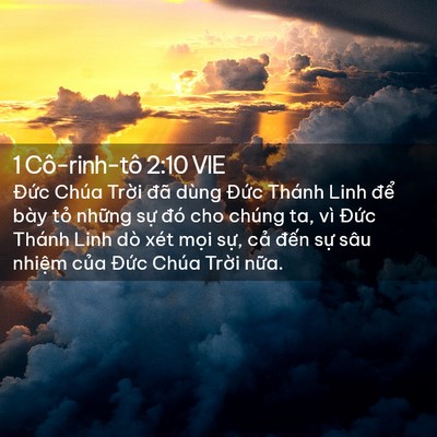 Picture 02 - 1 Cô-rinh-tô 2:10 VIE - Đức Chúa Trời đã dùng Đức Thánh Linh - Bible Verse Picture