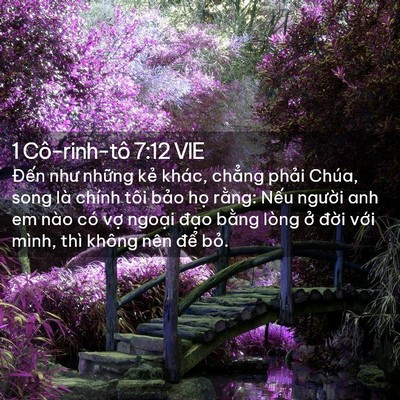 Picture 02 - 1 Cô-rinh-tô 7:12 VIE - Đến như những kẻ khác, chẳng phải - Bible Verse Picture