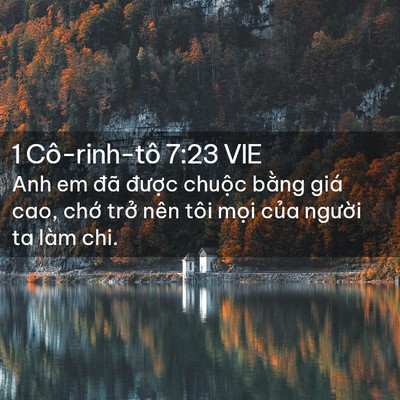 Picture 02 - 1 Cô-rinh-tô 7:23 VIE - Anh em đã được chuộc bằng giá cao, - Bible Verse Picture