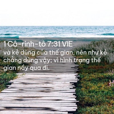 Picture 02 - 1 Cô-rinh-tô 7:31 VIE - và kẻ dùng của thế gian, nên như kẻ - Bible Verse Picture