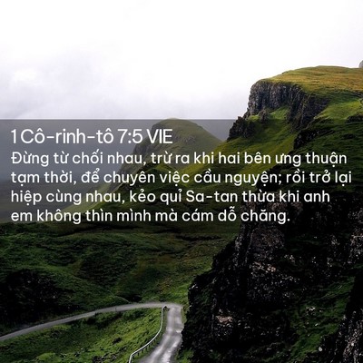 Picture 02 - 1 Cô-rinh-tô 7:5 VIE - Đừng từ chối nhau, trừ ra khi hai bên - Bible Verse Picture