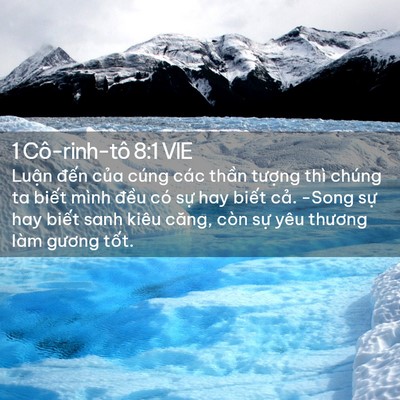 Picture 02 - 1 Cô-rinh-tô 8:1 VIE - Luận đến của cúng các thần tượng - Bible Verse Picture