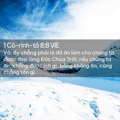 Picture 02 - 1 Cô-rinh-tô 8:8 VIE - Vả, ấy chẳng phải là đồ ăn làm cho - Bible Verse Picture