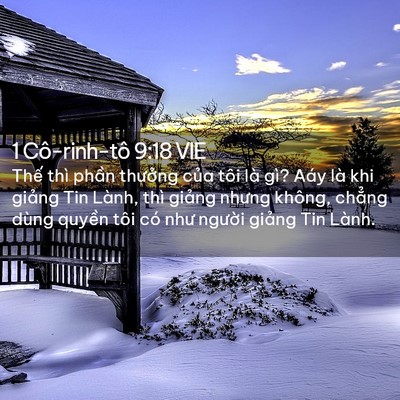 Picture 02 - 1 Cô-rinh-tô 9:18 VIE - Thế thì phần thưởng của tôi là gì? - Bible Verse Picture