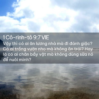 Picture 02 - 1 Cô-rinh-tô 9:7 VIE - Vậy thì có ai ăn lương nhà mà đi đánh - Bible Verse Picture
